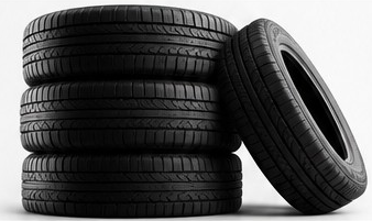 Pile de pneus automobiles